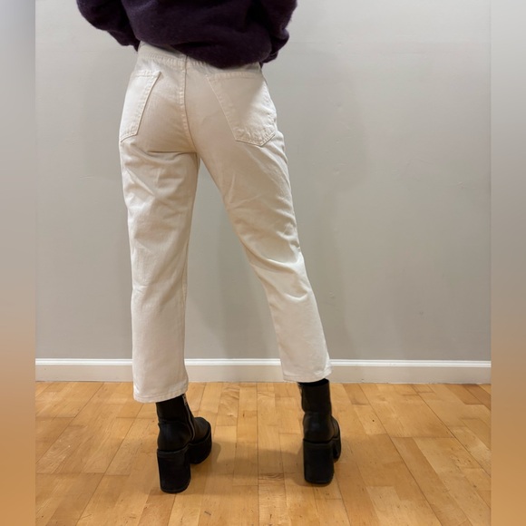 Grlfrnd Straight Leg Jeans High Rise Size 25 - Picture 2 of 6